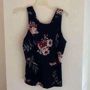 Floral peplum shirt